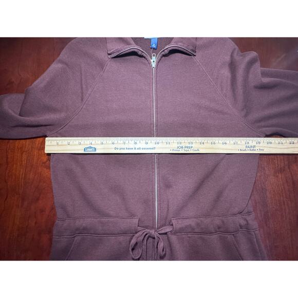 Universal Thread Brown Fleece One Piece Jumpsuit Women's Size Medium - Picture 6 of 11